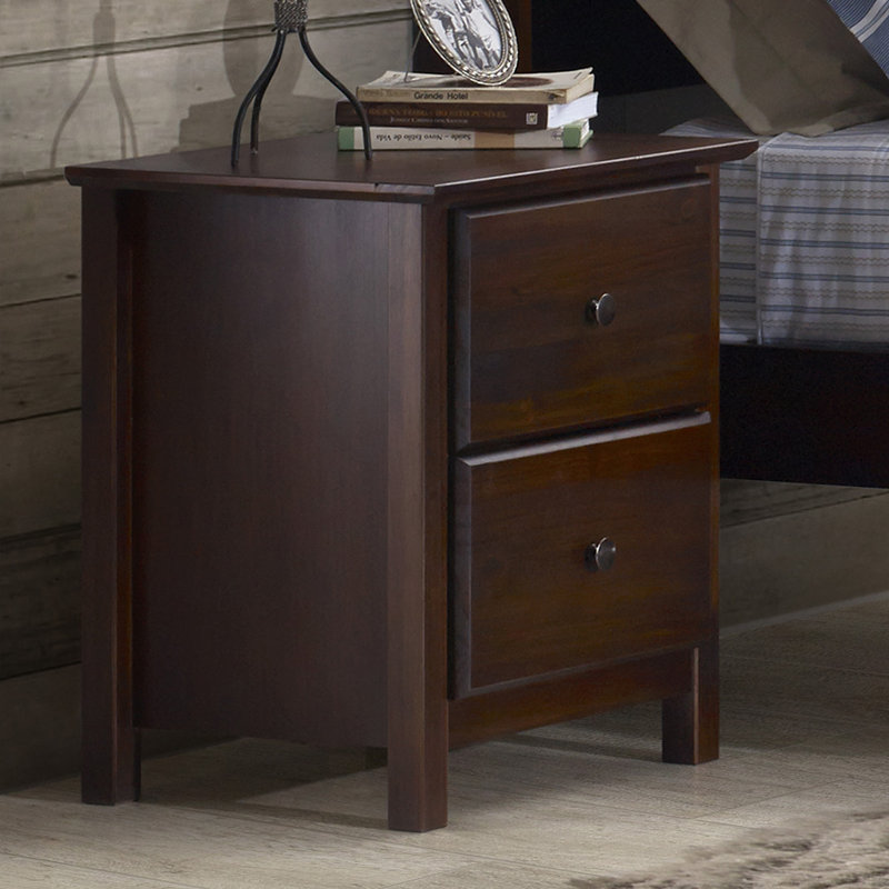 Grain Wood Furniture Shaker 2 Drawer Nightstand & Reviews Wayfair